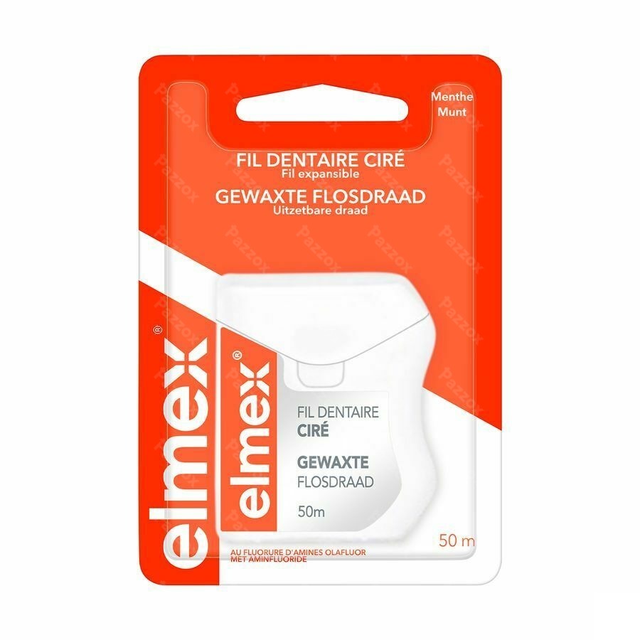 Elmex Gewaxte Flosdraad 50m
