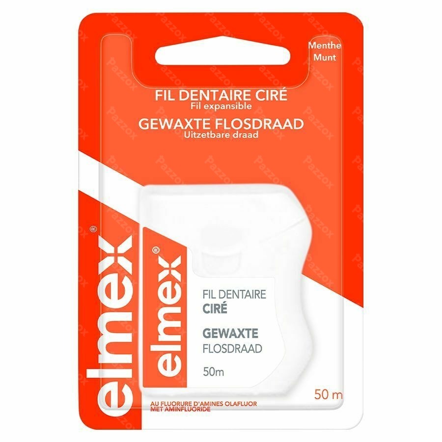 Elmex Gewaxte Flosdraad 50m