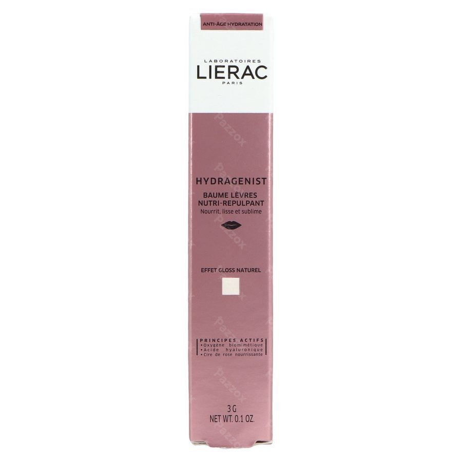 Lierac Hydragenist Lippenbalsem Kleurloos Stick 3g