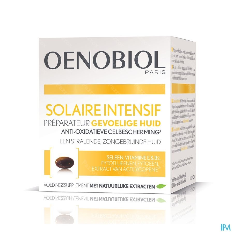 Oenobiol Solaire Intensif Gevoelige Huid 30 Cap