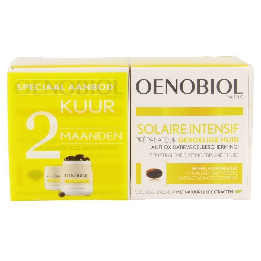 Oenobiol Solaire Intensif Kuur Lichte Huid 2x30 Caps