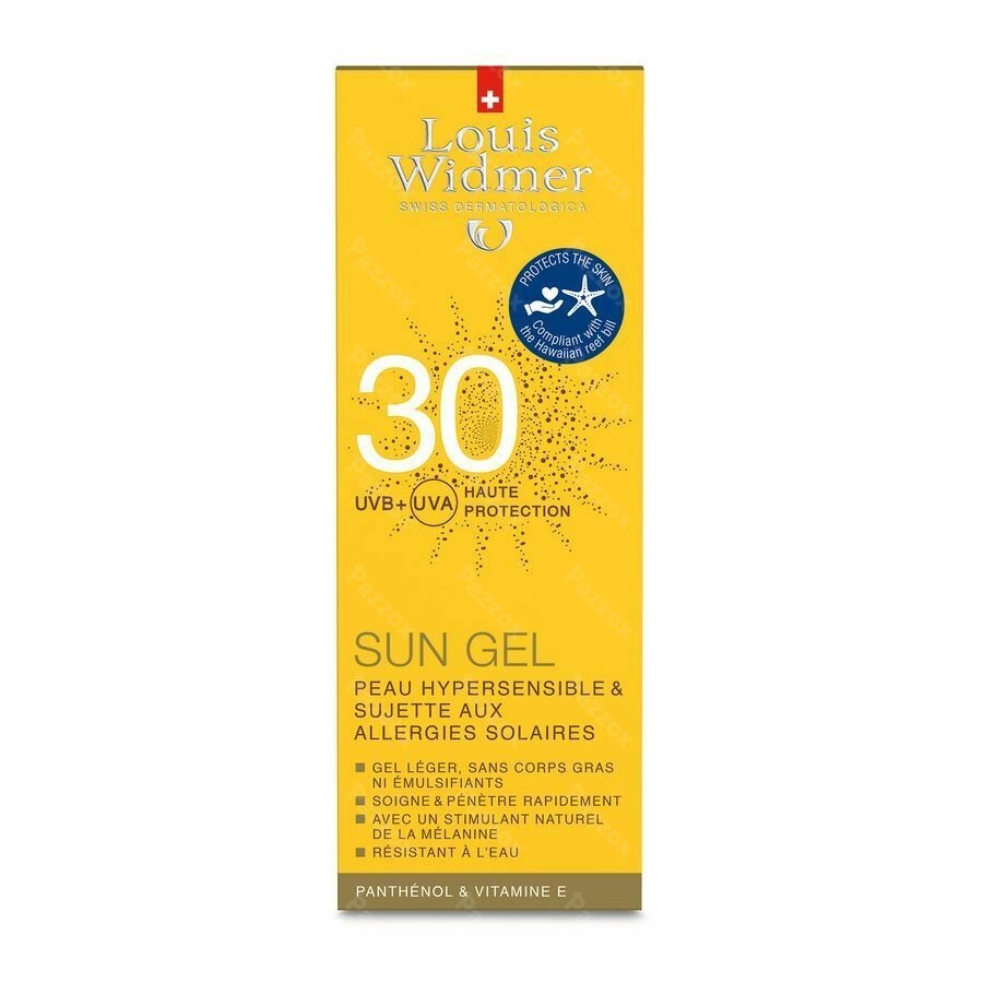 Louis Widmer Sun Gel UV30 Geparfumeerd 100ml
