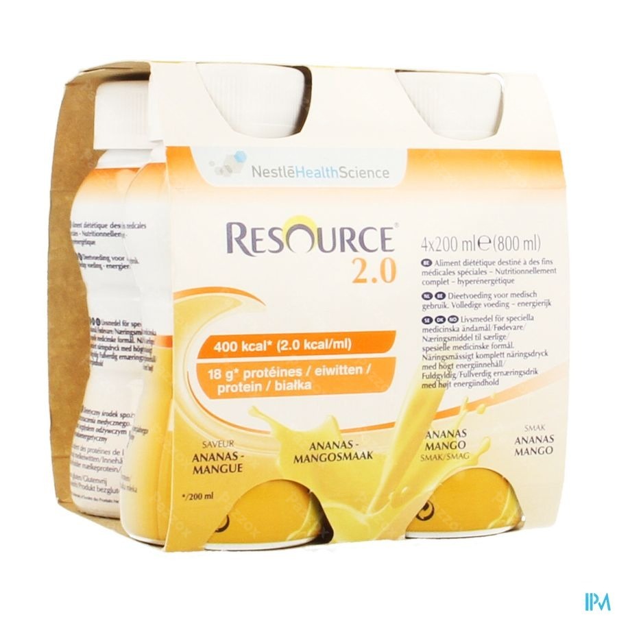 Resource 2.0 Ananas-mango 4x200ml 