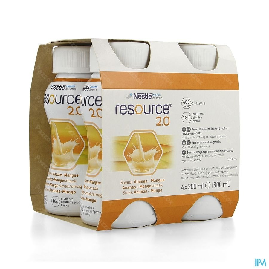 Resource 2.0 Ananas-mango 4x200ml 