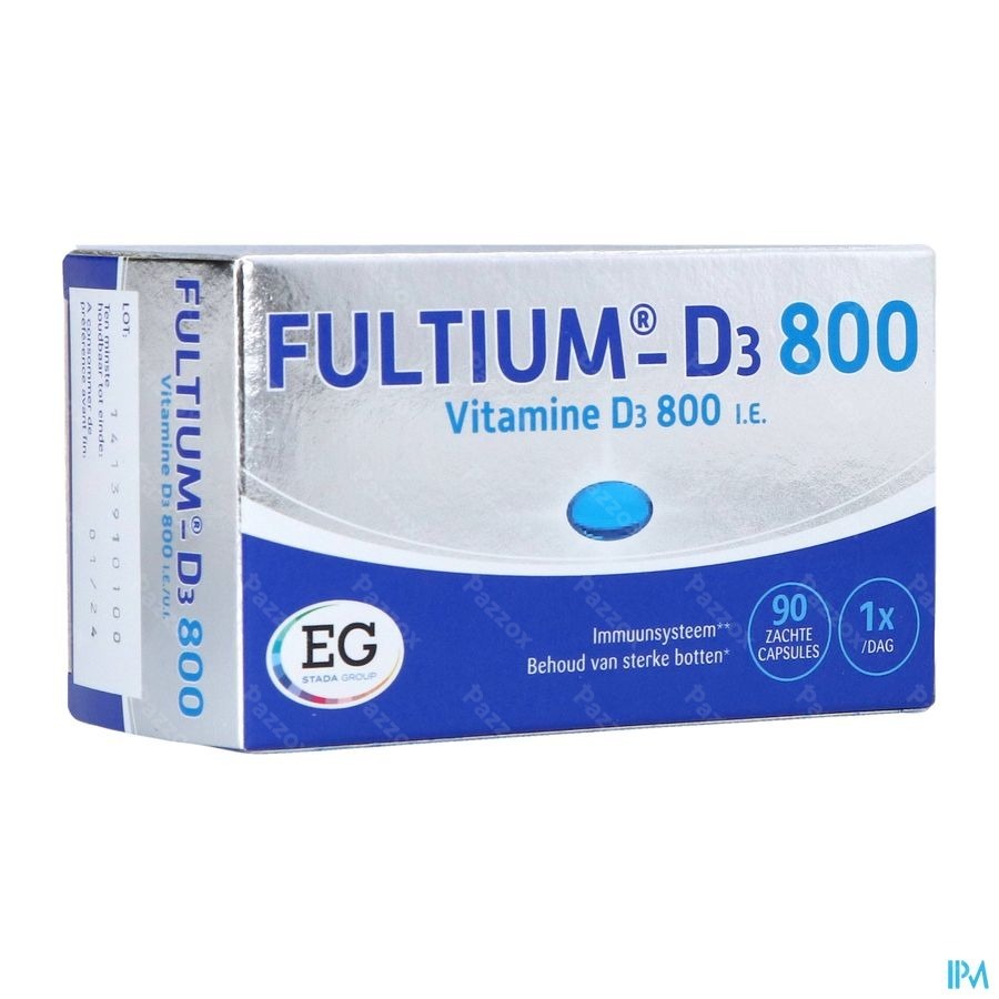 Fultium-D3 800 IE Vitamine D 90 Zachte Capsules