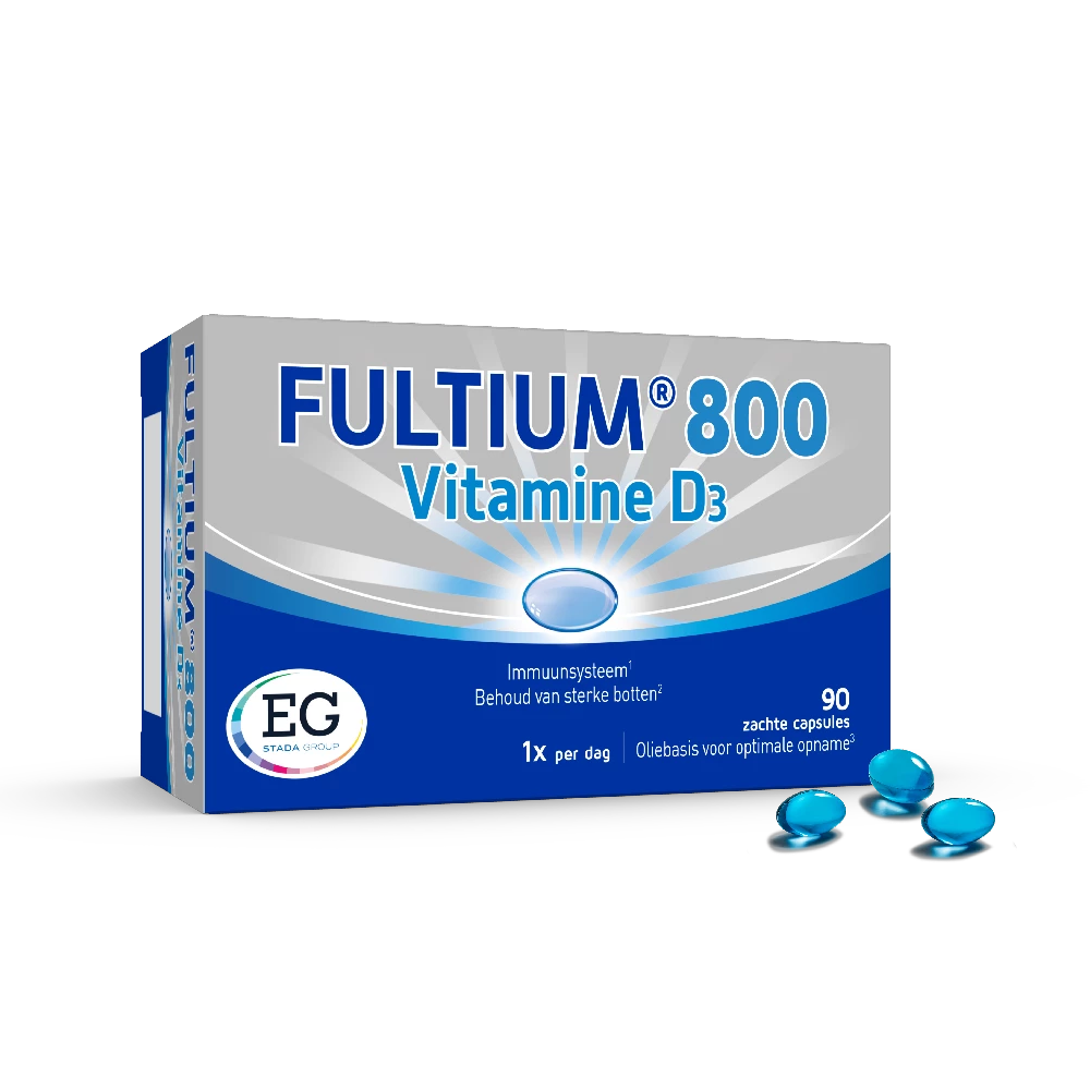 Fultium-D3 800 IE Vitamine D 90 Zachte Capsules afbeelding 1