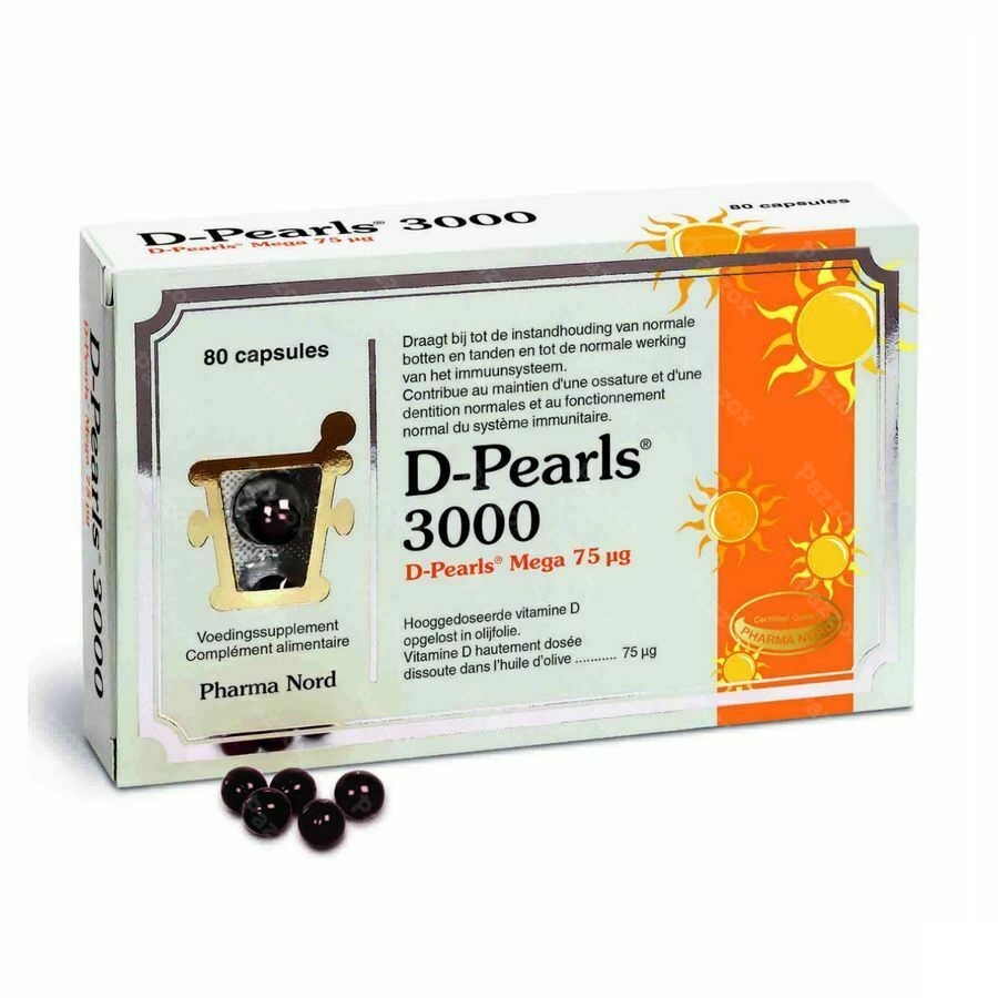 Pharma Nord D-Pearls 3000 IU 80 Capsules