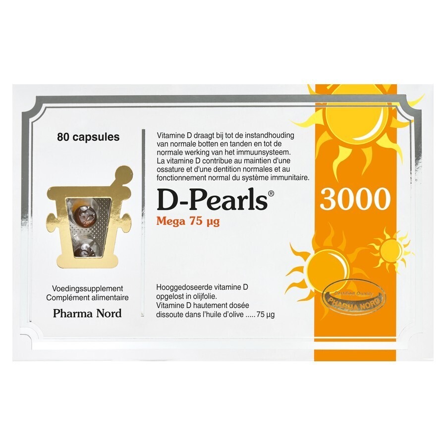 Pharma Nord D-Pearls 3000 IU 80 Capsules
