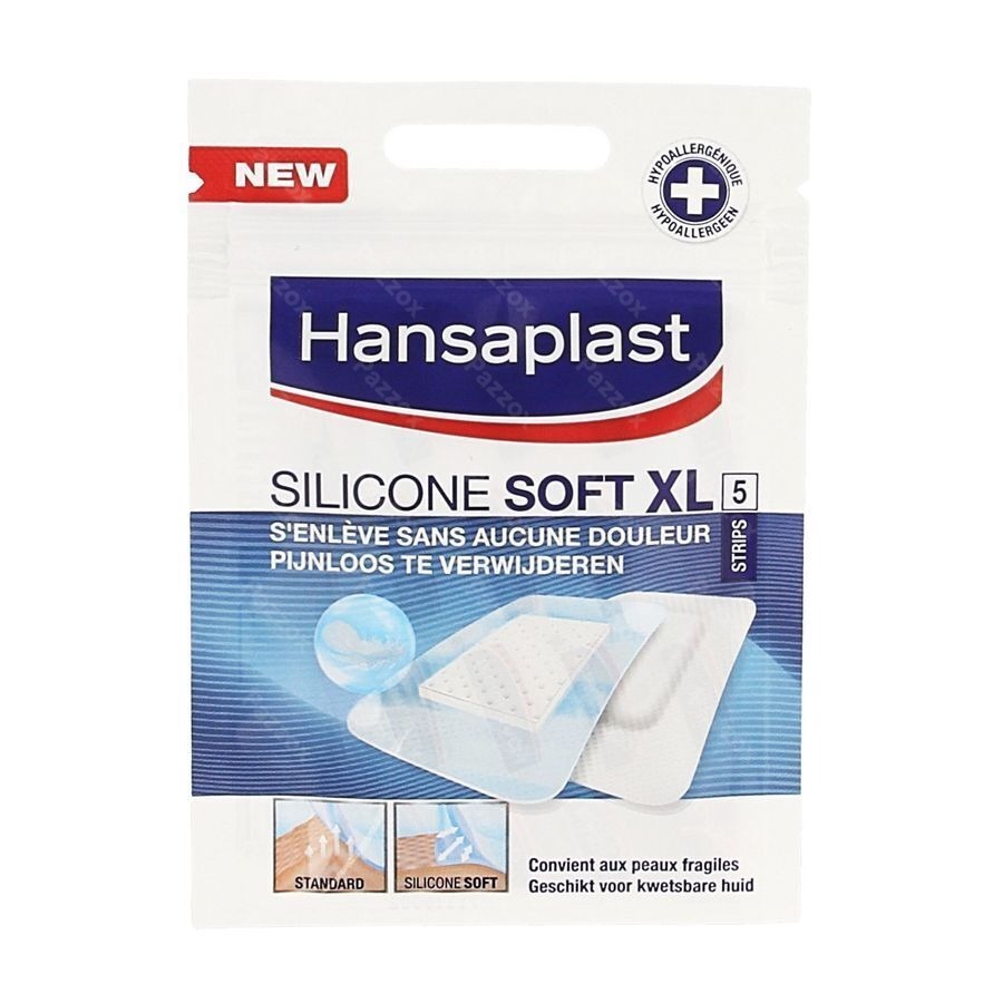Hansaplast Silicone Soft Xl Strips 5