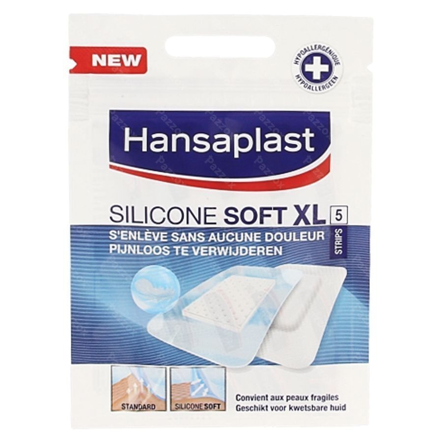 Hansaplast Silicone Soft Xl Strips 5