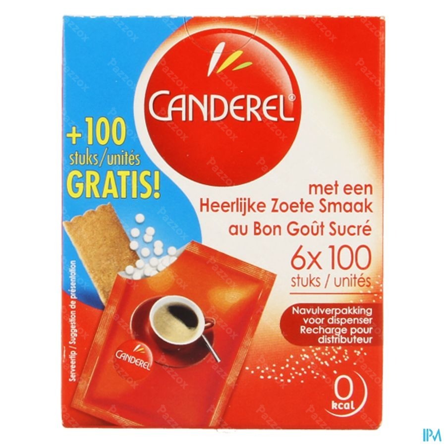 Canderel Navulpak Voor Dispenser Maxi Tabl 500+100