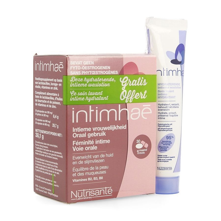 Intimehae Caps 60+soin Lav.intim. Hydra 40ml Grat.