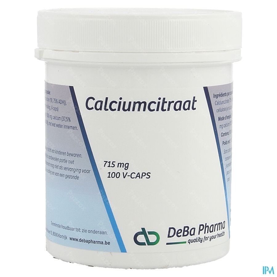 Calciumcitraat V-caps 100 Deba