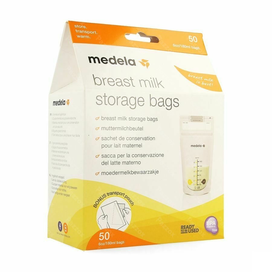 Medela Zakjes Voor Moedermelk 180ml 50