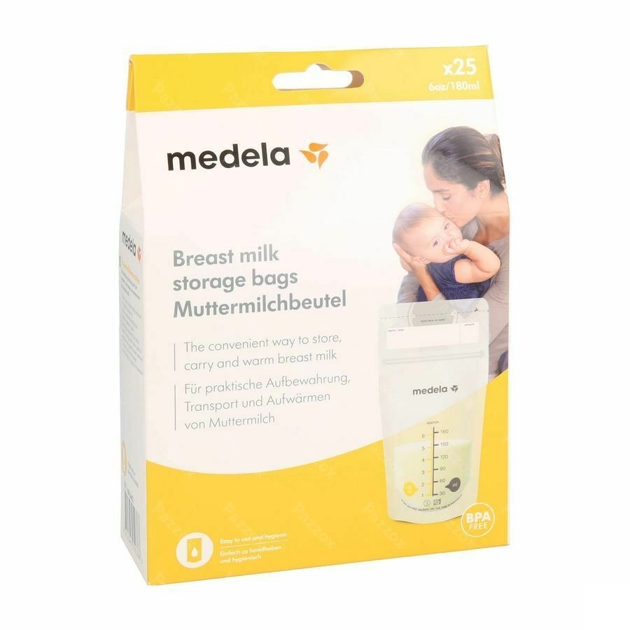 Medela Zakjes Voor Moedermelk 180ml 25