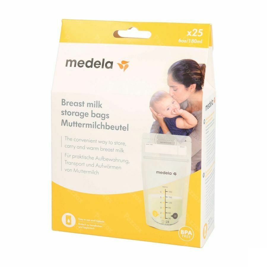 Medela Zakjes Voor Moedermelk 180ml 25