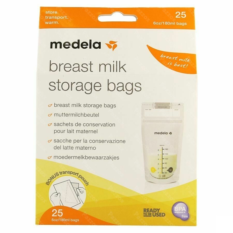 Medela Zakjes Voor Moedermelk 180ml 25