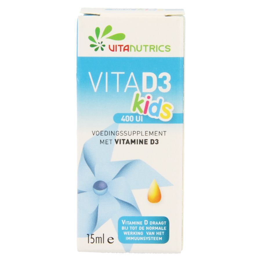 Vitad3 400ui Kids Vitanutrics Gutt 15ml afbeelding 1