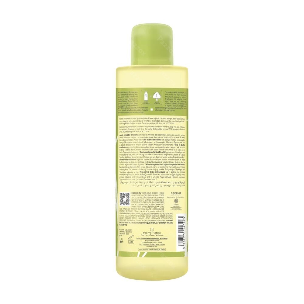 A-Derma Exomega Control Verzachtende Doucheolie 500 ml