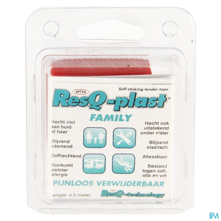 Resq-plast Family 4,5mx50mm Rood 1