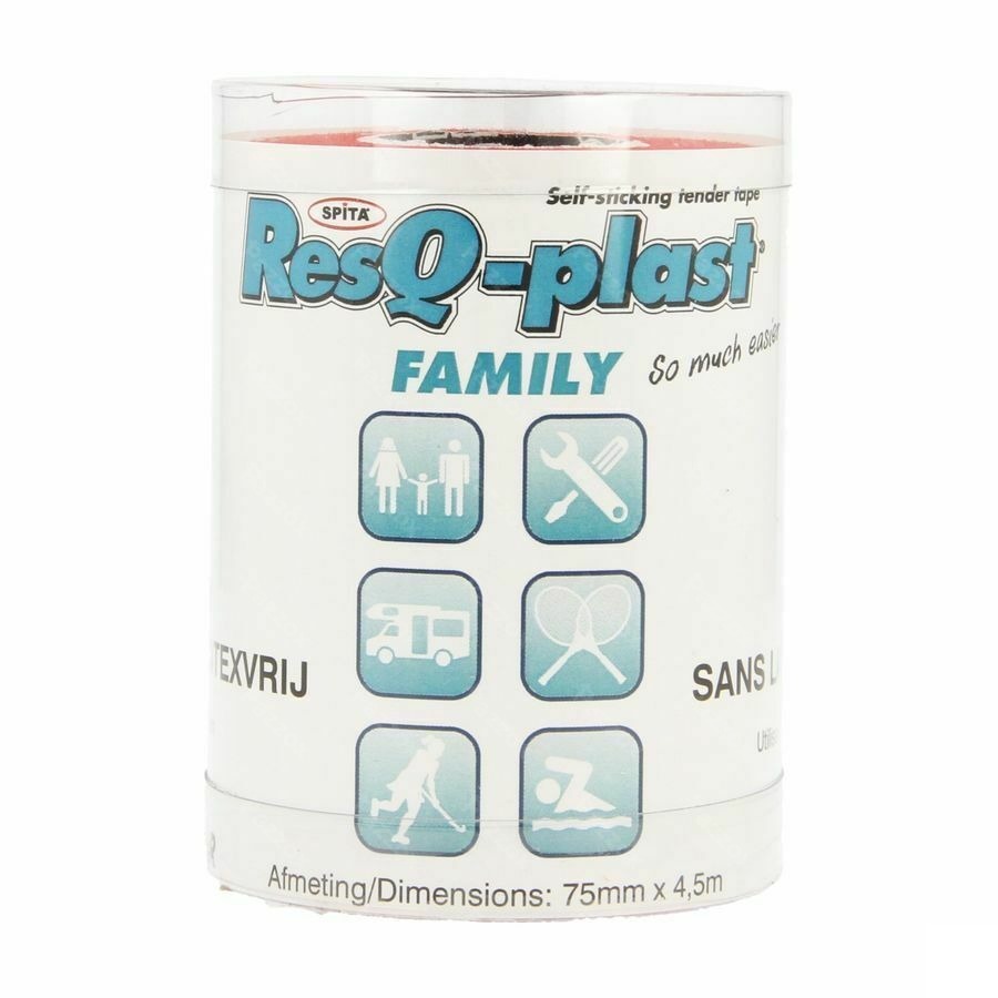 Resq-plast Family 4,5mx75mm Rood 1