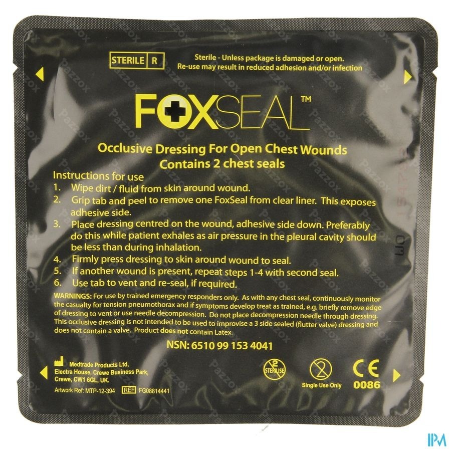 Chest Seal Foxseal 2 Covarmed