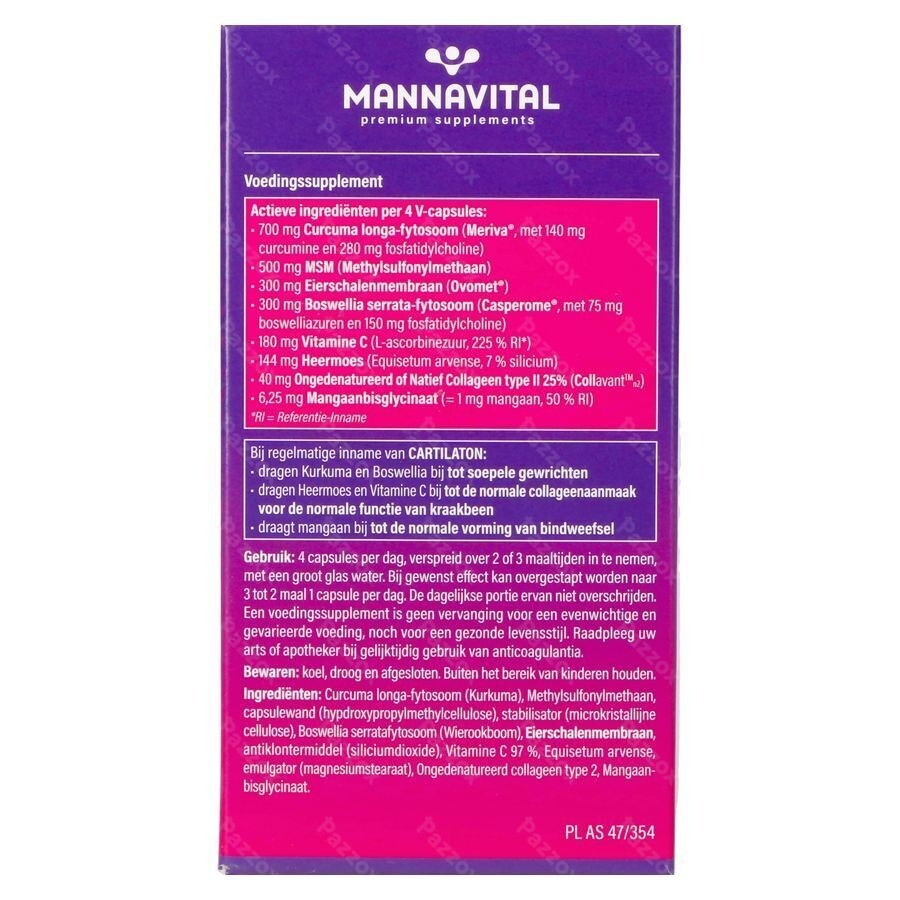 Mannavital Cartilaton V-capsules 120