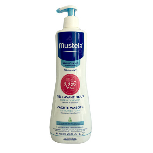 Mustela Zachte Wasgel Promo 750ml