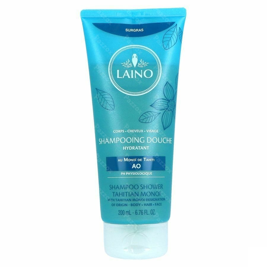 Laino Hydraterende Douche-Shampoo Monoï de Tahiti  Zonder Siliconen 200ml