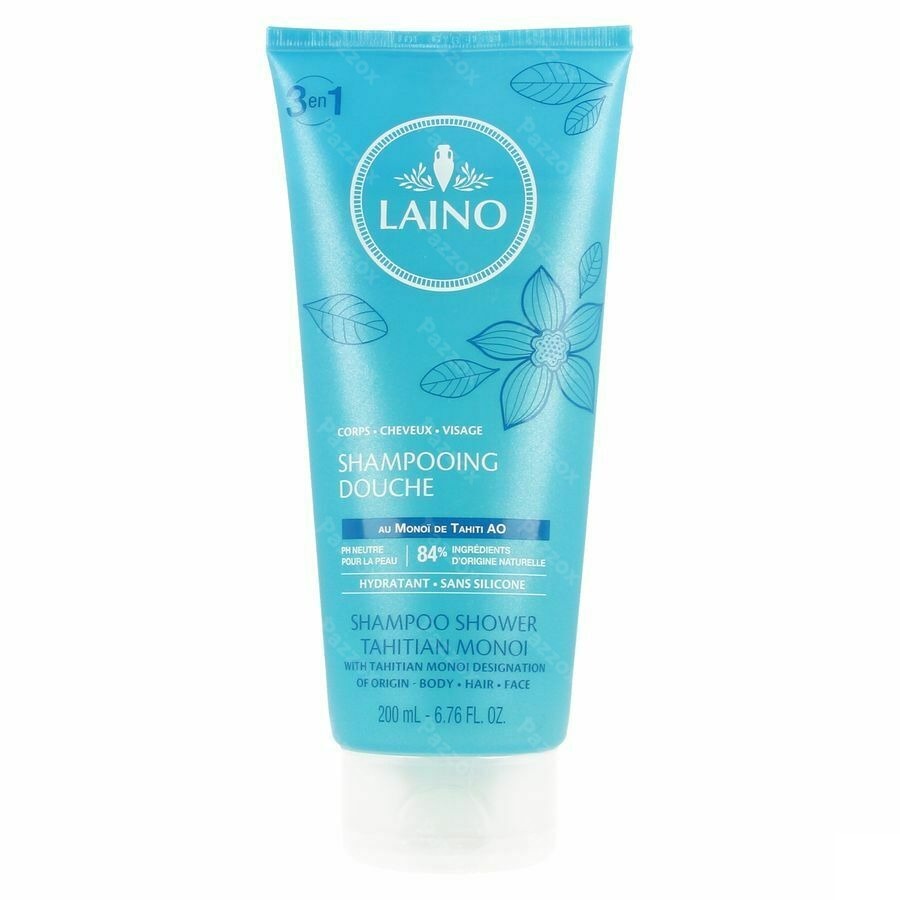 Laino Hydraterende Douche-Shampoo Monoï de Tahiti  Zonder Siliconen 200ml