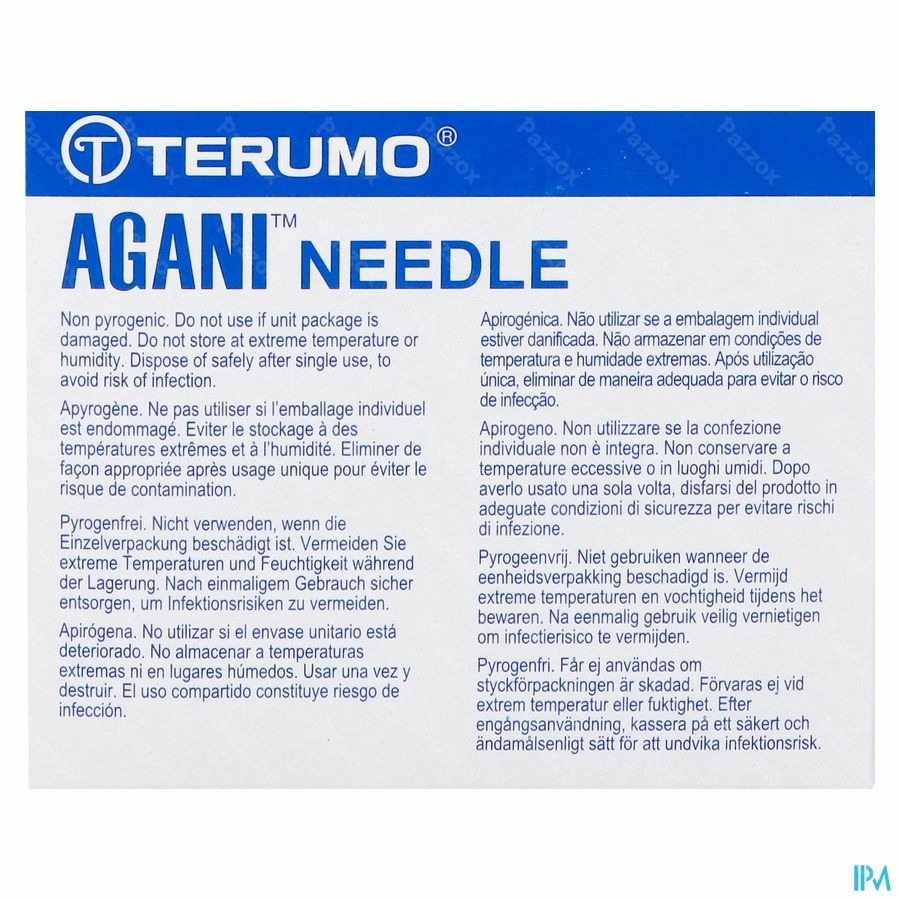Terumo Naald Agani 18g 1 1/2 Rb Roze 100