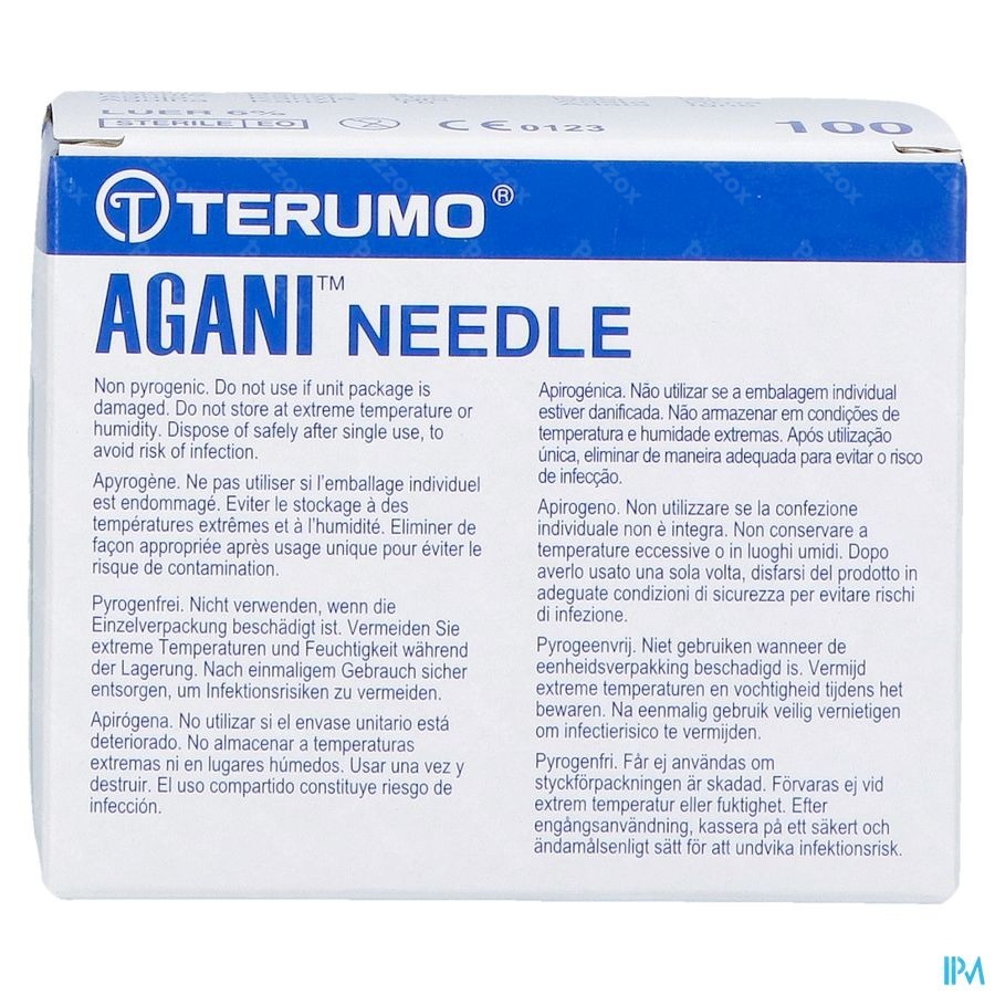 Terumo Naald Agani 21g 1 1/2 Rb Groen 100