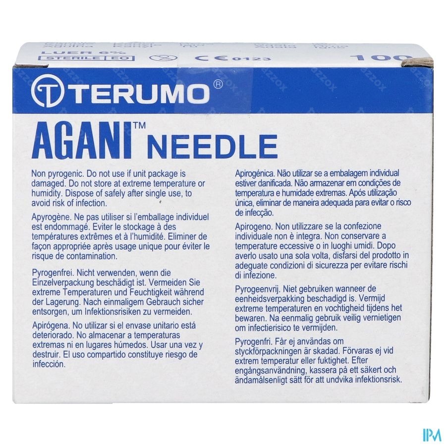 Terumo Naald Agani 24g 1 Rb Paars 100