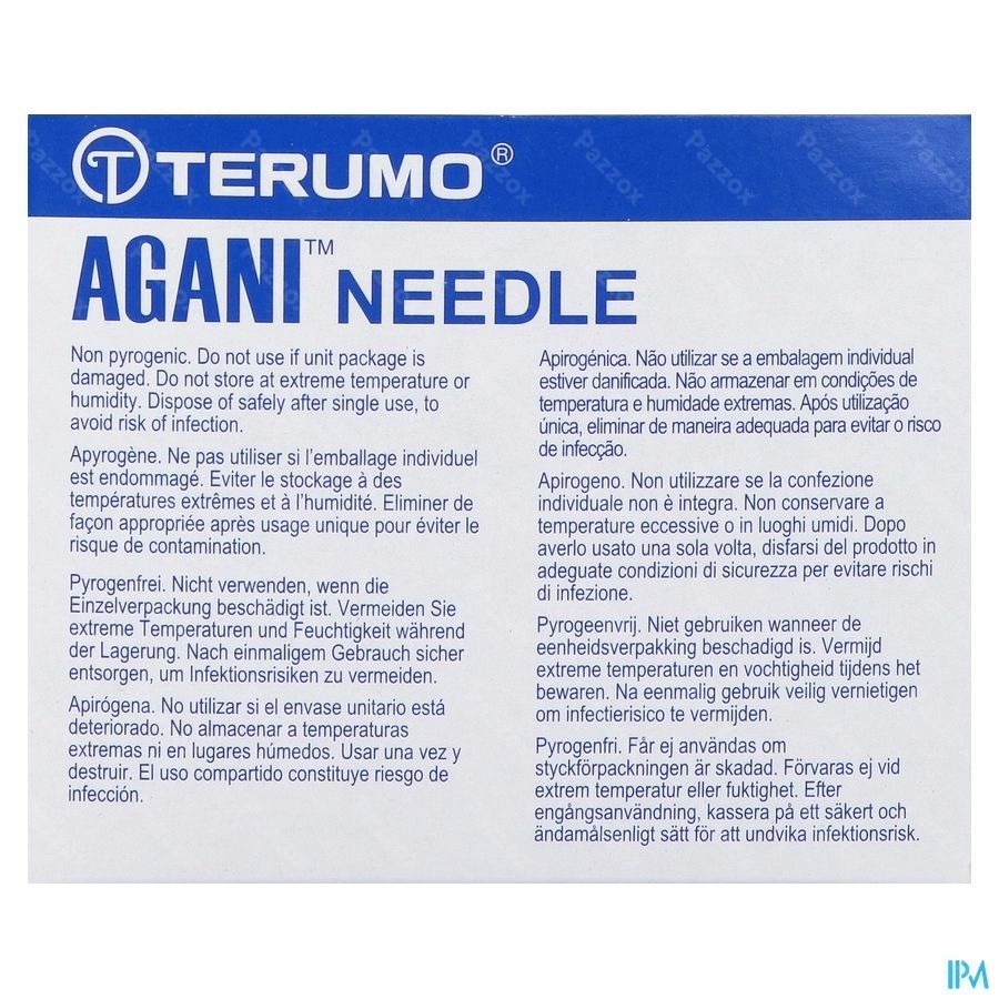 Terumo Naald Agani 25g 5/8 Rb Oranje 100