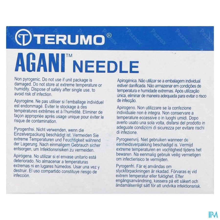 Terumo Naald Agani 26g 7/8 Rb 100