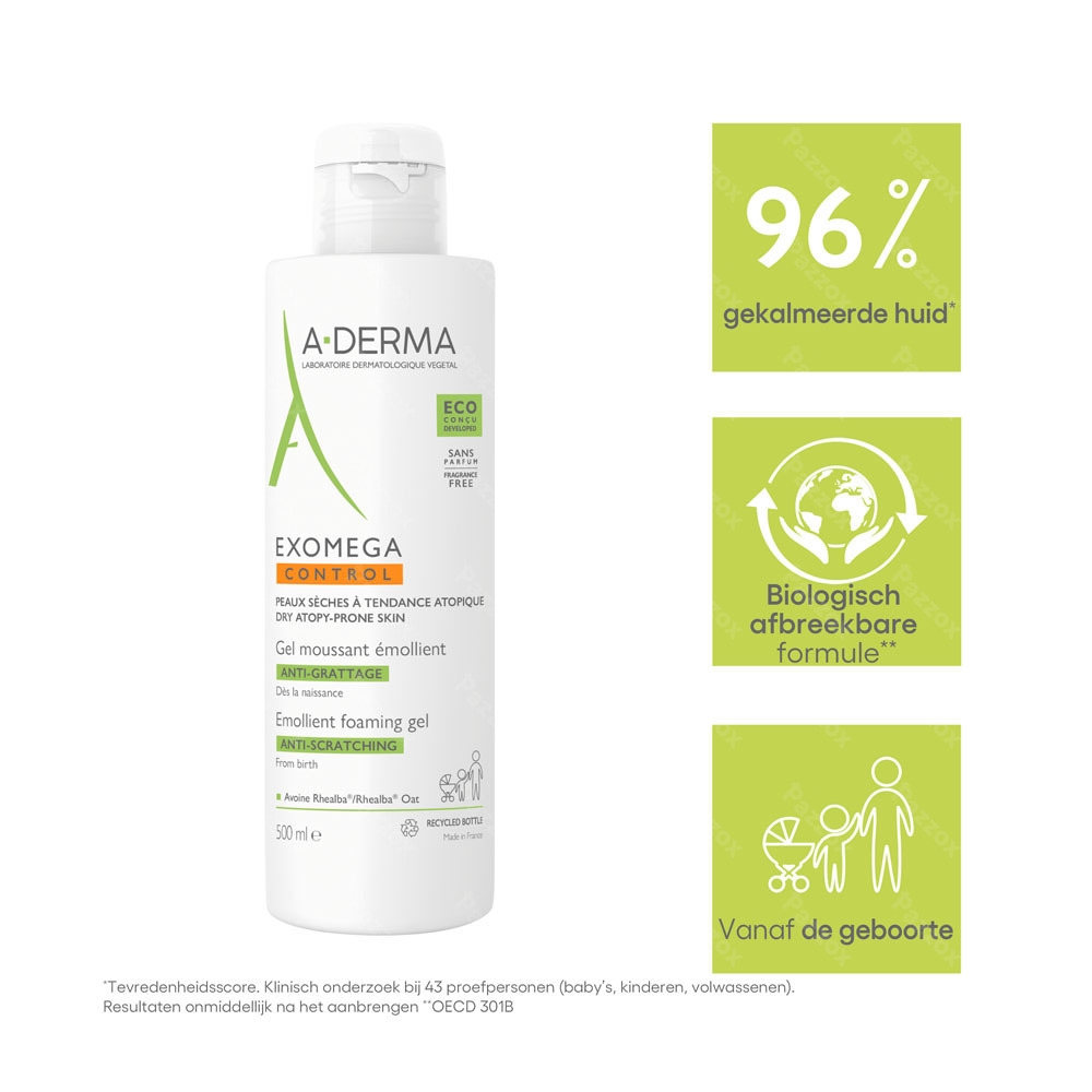 A-Derma Exomega Control Verzachtende Gel 500ml