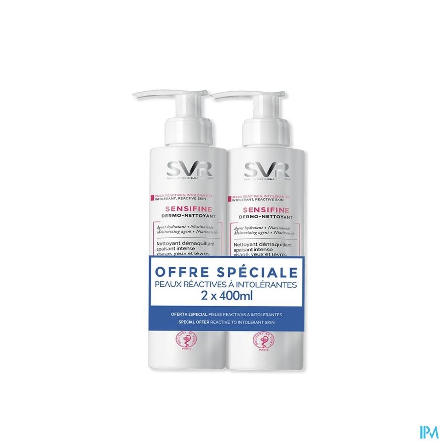 SVR Sensifine Gezichtsreiniger Duopack 2x400ml