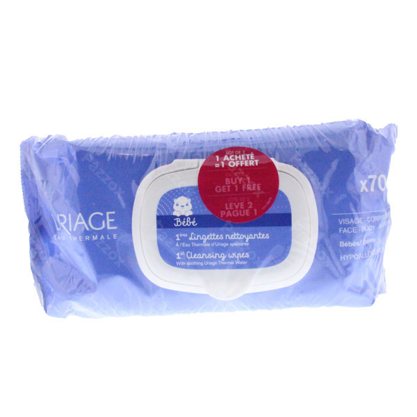 Uriage Baby Reinigingsdoekjes 1+1 Gratis