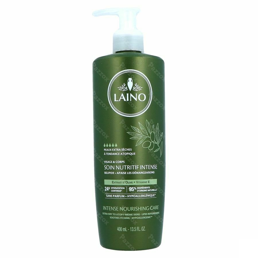Laino Melk Voedend Intens Olijf Pompfl 400ml