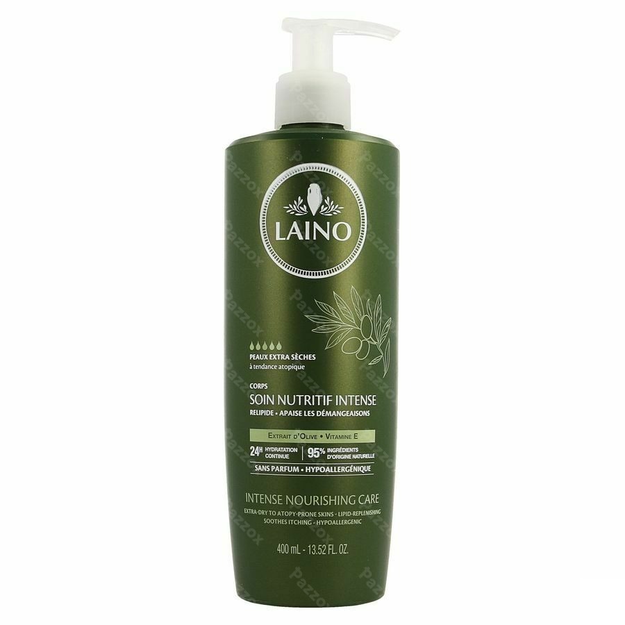 Laino Melk Voedend Intens Olijf Pompfl 400ml