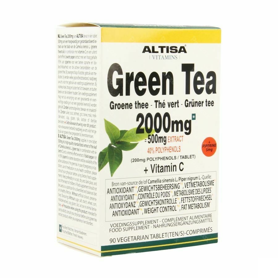 Altisa Groene Thee 2000mg (500mg Extract) Comp 90