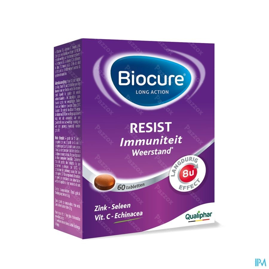 Biocure Long Action Resist Weerstand en Immuniteit Vitamine 60 Tabletten
