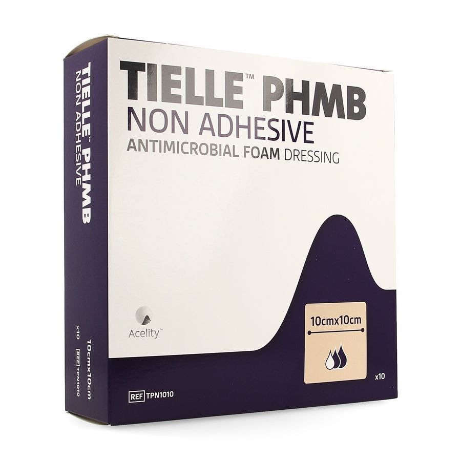 Tielle Phmb Hydropolymeer Verband 10,0x10,0cm 10