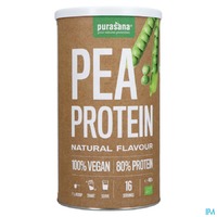 Purasana Vegan Proteïne Erwt 80% Naturel Smaak 400g