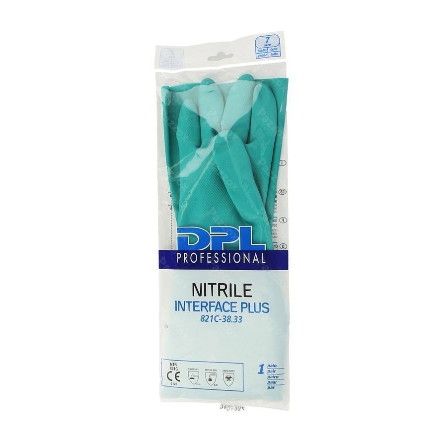 Nitrile Interface Plus Handschoen M 1paar