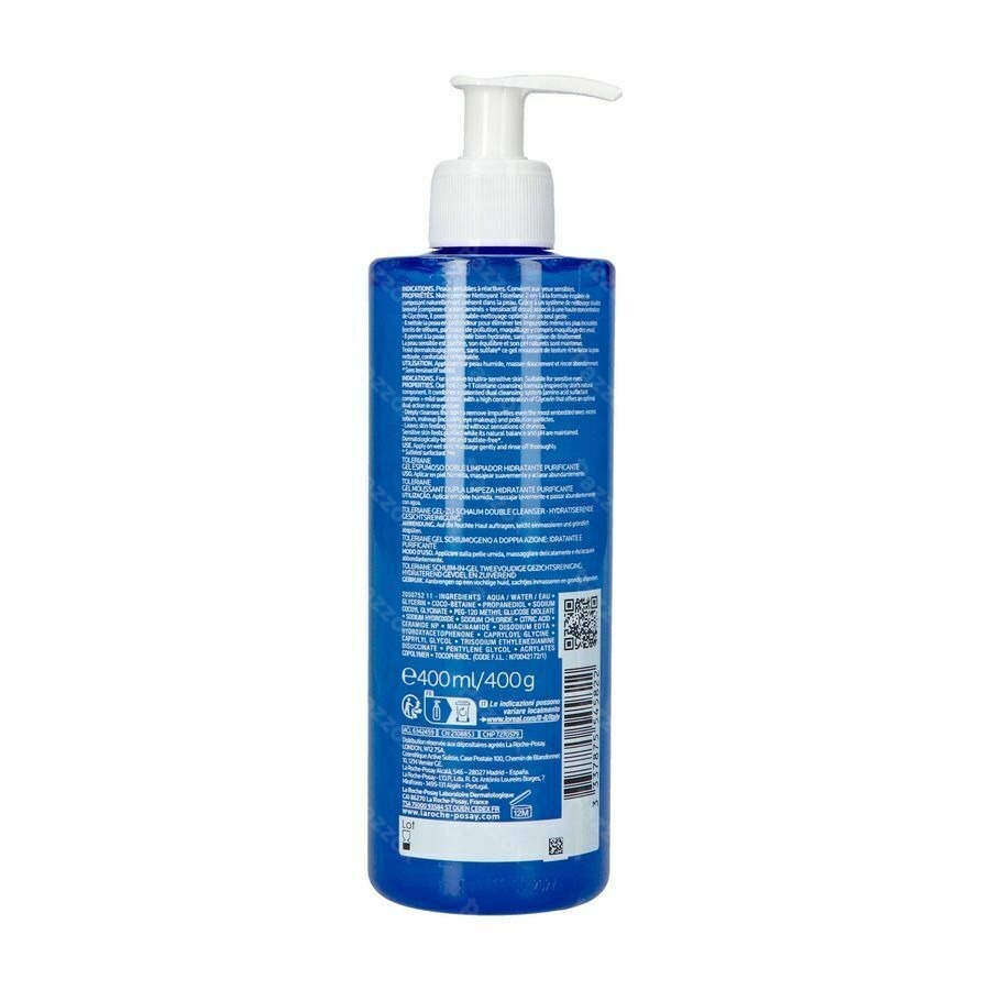 La Roche-Posay Toleriane Schuimende Reinigende Gel 400ml