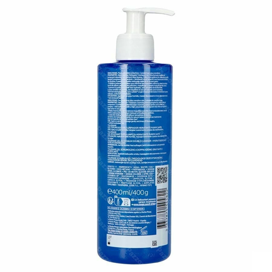 La Roche-Posay Toleriane Schuimende Reinigende Gel 400ml