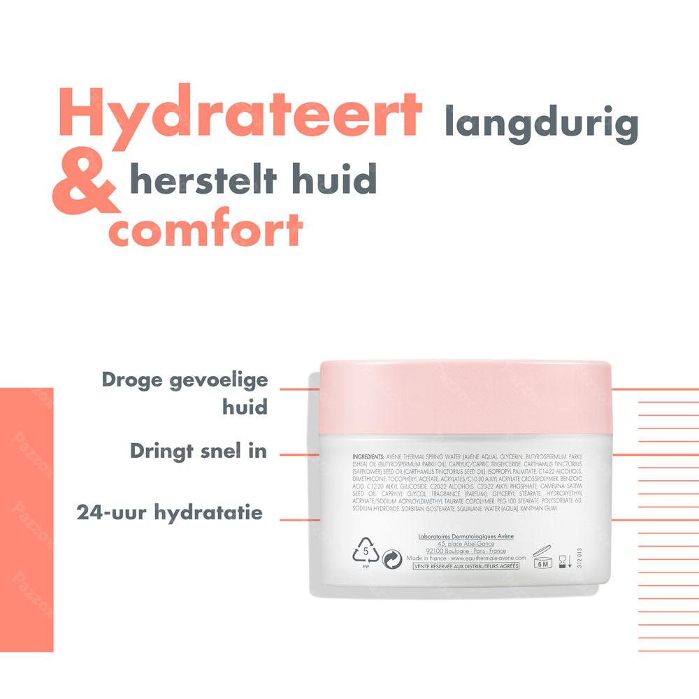 Avène BODY Hydraterend Lichaamsbalsem, gevoelige huid 250ml