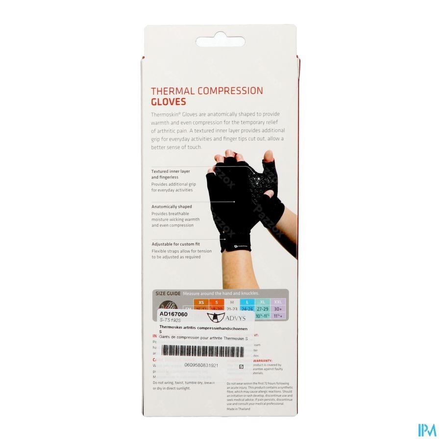 Thermoskin Artritis Handschoenen S