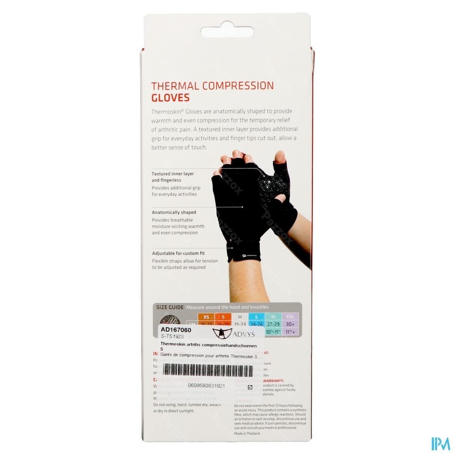 Thermoskin Artritis Handschoenen S